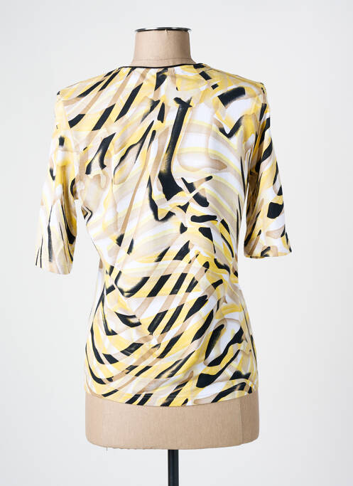 T-shirt manches mi-longues manches courtes jaune BARBARA LEBEK femme