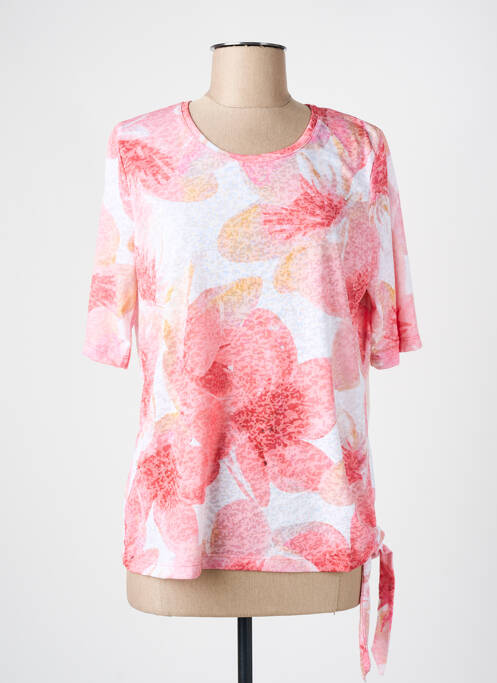 T-shirt manches mi-longues manches courtes rose HAJO femme