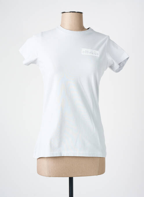 T-shirt sérigraphie floquée manches courtes gris ELLESSE femme
