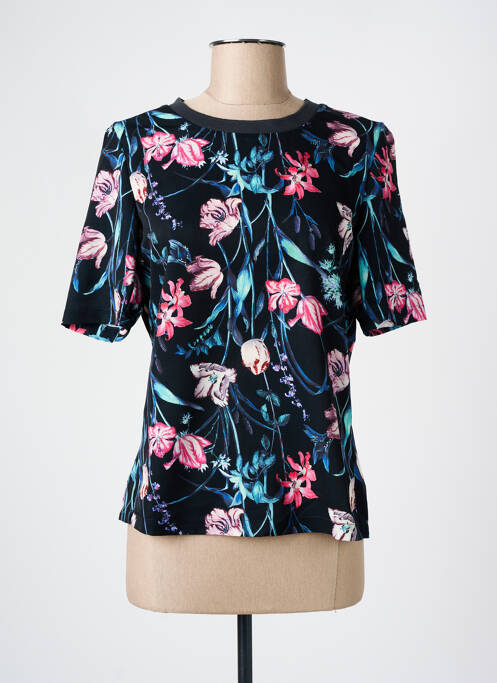 T-shirt manches mi-longues manches courtes noir GARCIA femme