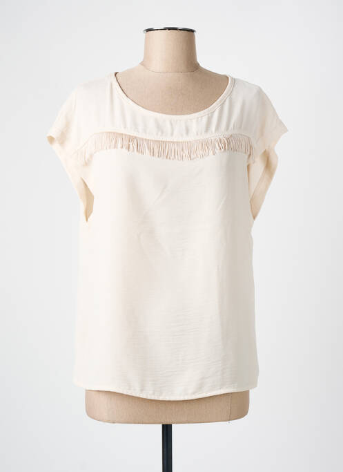 Top manches courtes manches courtes beige SIGNE NATURE femme