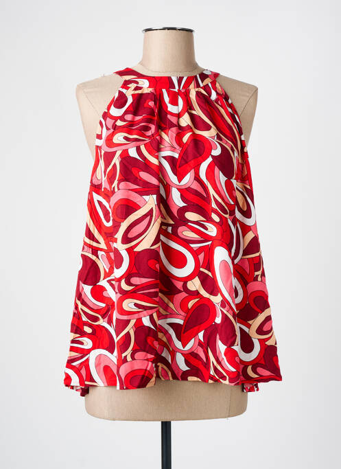 Top sans manche sans manche rouge FREEMAN T.PORTER femme