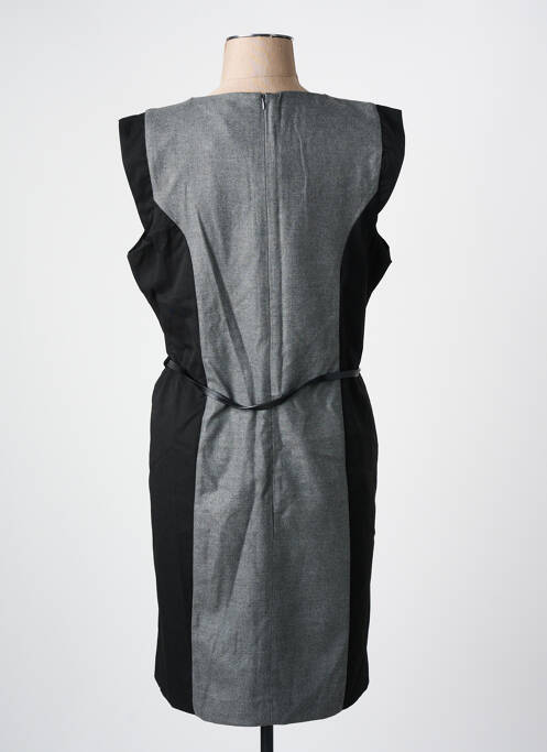 Robe mi-longue fermeture zippée au dos manches courtes gris BEST MOUNTAIN femme