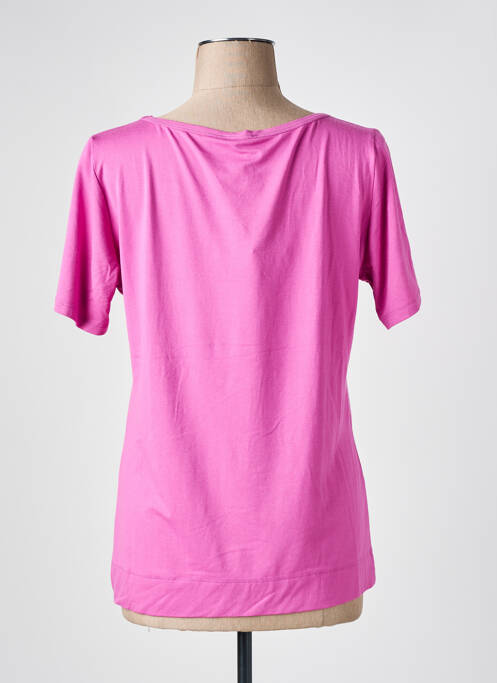 T-shirt manches mi-longues manches courtes rose KANOPE femme