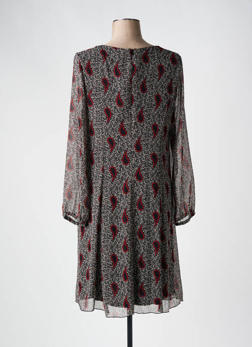 Robe mi-longue noir GEVANA femme