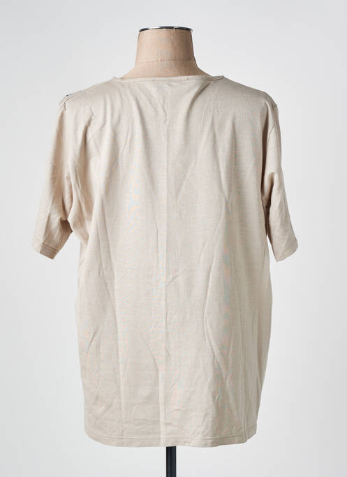 T-shirt beige LUIGI ZANARETTI femme