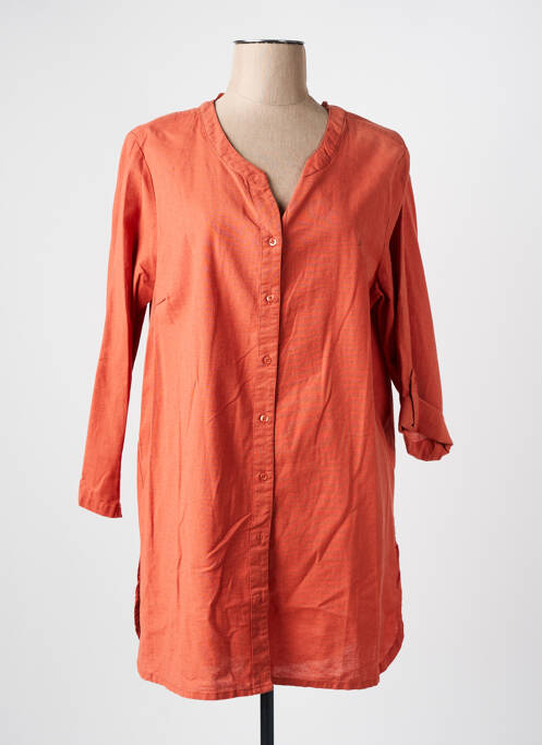 Tunique manches longues orange CISO pour femme