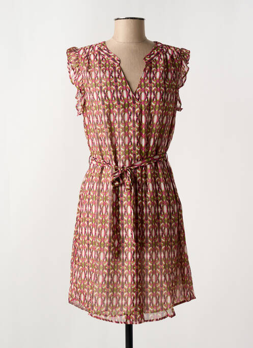 Robe courte rose ARELINE pour femme