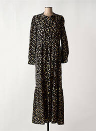 Robe longue manches longues manches longues noir MOLLY BRACKEN femme