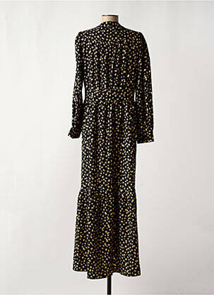 Robe longue manches longues manches longues noir MOLLY BRACKEN femme