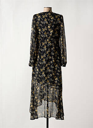 Robe longue manches longues manches longues noir LE TEMPS DES CERISES femme