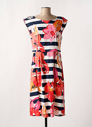 Robe mi-longue manches courtes manches courtes bleu BETTY BARCLAY femme