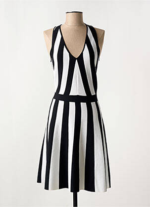 Robe mi-longue sans manche sans manche noir MORGAN femme