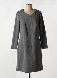 Robe mi-longue manches longues manches longues noir PLURIELLES femme