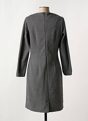 Robe mi-longue manches longues manches longues noir PLURIELLES femme