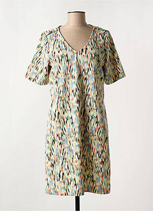 Robe courte manches courtes manches courtes beige GARCIA femme