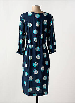 Robe mi-longue manches 3/4 manches 3/4 bleu GRIFFON femme