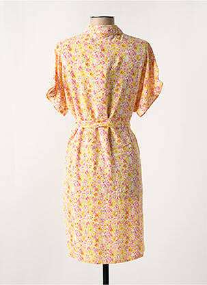 Robe courte manches courtes manches courtes jaune VERO MODA femme