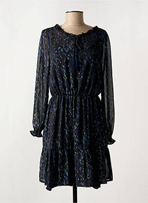 Robe courte manches longues manches longues noir DEELUXE femme