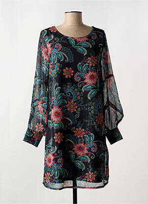 Robe courte manches longues manches longues noir MOLLY BRACKEN femme