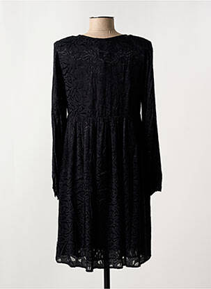 Robe courte manches longues manches longues noir LE TEMPS DES CERISES femme