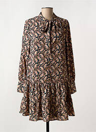 Robe courte manches longues manches longues noir MOLLY BRACKEN femme