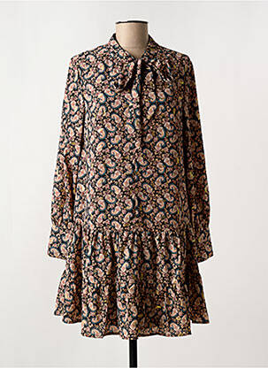 Robe courte manches longues manches longues noir MOLLY BRACKEN femme