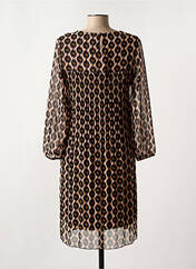 Robe mi-longue marron SIGNE NATURE pour femme seconde vue