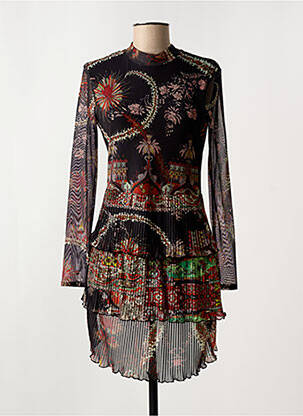 Robe mi-longue noir DESIGUAL pour femme