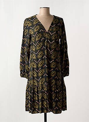 Robe mi-longue vert SIGNE NATURE pour femme