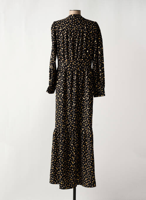 Robe longue manches longues manches longues noir MOLLY BRACKEN femme