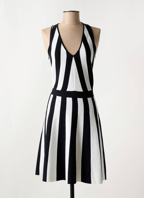Robe mi-longue sans manche sans manche noir MORGAN femme