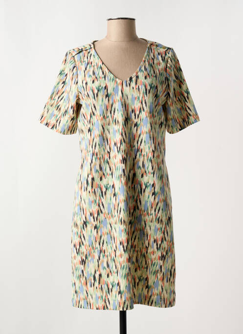 Robe courte manches courtes manches courtes beige GARCIA femme