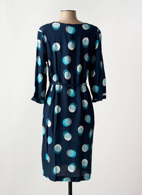 Robe mi-longue manches 3/4 manches 3/4 bleu GRIFFON femme