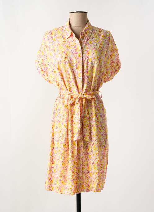 Robe courte manches courtes manches courtes jaune VERO MODA femme