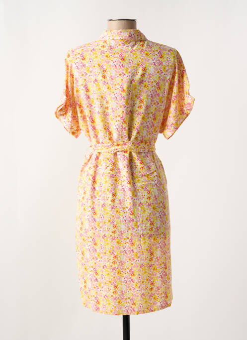 Robe courte manches courtes manches courtes jaune VERO MODA femme