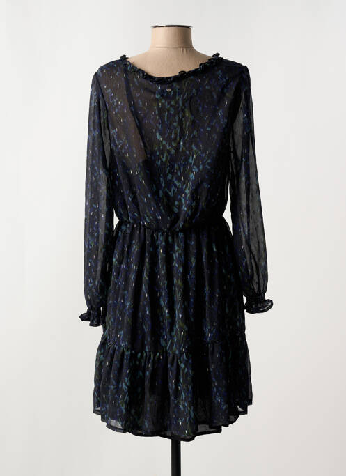 Robe courte manches longues manches longues noir DEELUXE femme