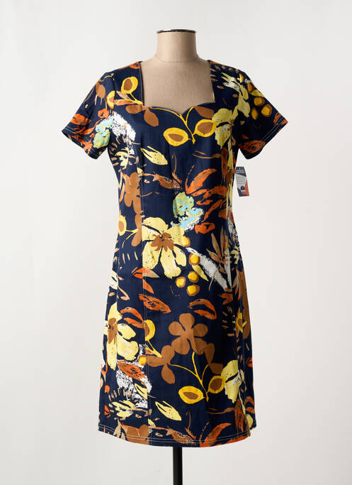 Robe courte bleu FRANCE RIVOIRE pour femme