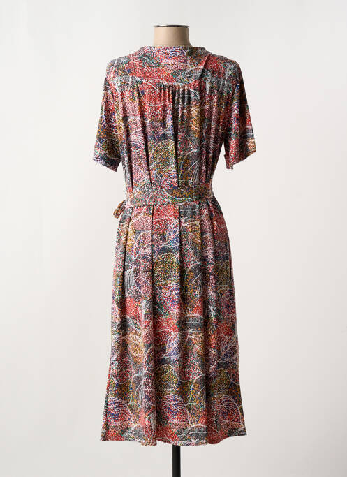 Robe mi-longue rouge GEVANA femme