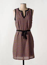 Robe courte sans manche sans manche noir ARELINE femme