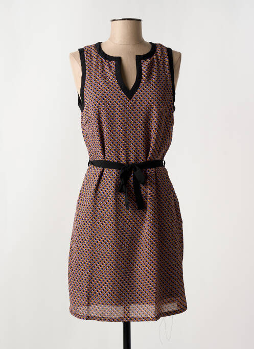 Robe courte sans manche sans manche noir ARELINE femme