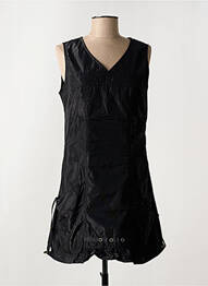 Robe courte sans manche sans manche noir ARELINE femme