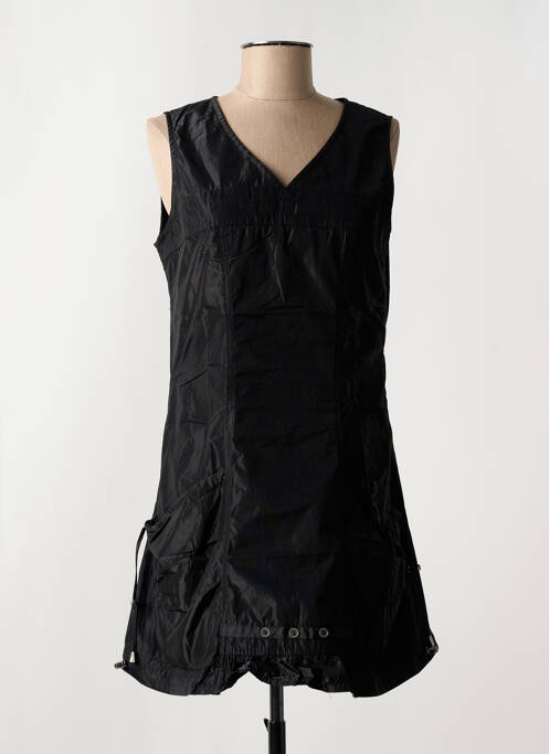 Robe courte sans manche sans manche noir ARELINE femme