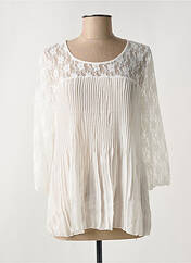 Blouse blanc ARELINE pour femme seconde vue