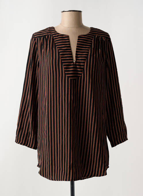 Tunique manches longues noir ARELINE pour femme