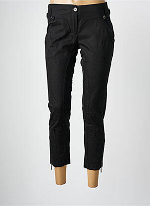 Pantacourt stretch taille normale noir ARELINE femme