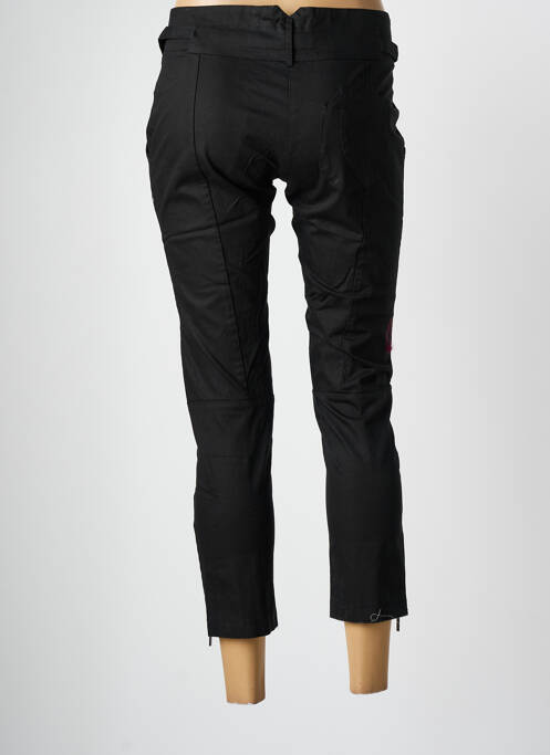 Pantacourt stretch taille normale noir ARELINE femme
