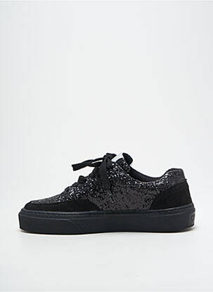 Baskets tissage tissage pailleté talon plat jusqu'à 3cm noir CHATTAWAK femme