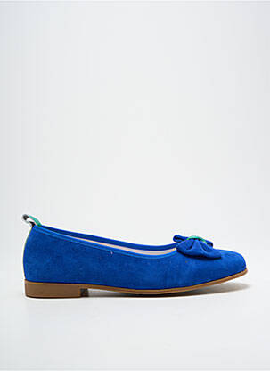 Ballerines bout rond talon plat jusqu'à 3cm bleu INFINI femme