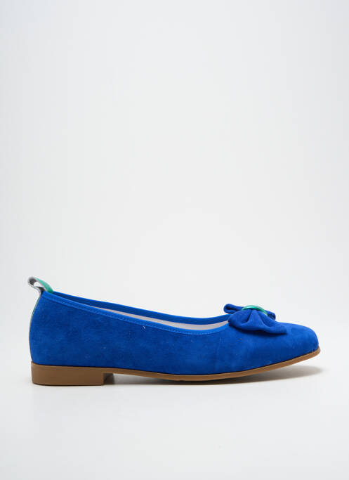 Ballerines bout rond talon plat jusqu'à 3cm bleu INFINI femme